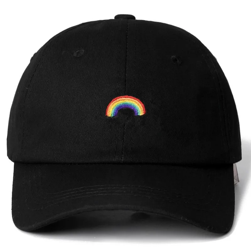 Новая Радужная шляпа зонтик качественная Кепка Snapback хлопковая бейсболка для