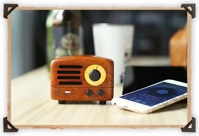 MaoKing(MUZEN) Bluetooth динамик MW-2/MW-2I Маленький принц FM радио Ручной Работы Деревянный сабвуфер ретро искусство подарок