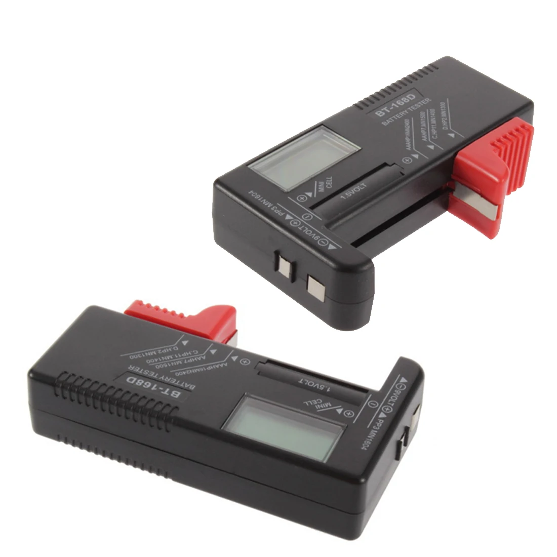 1 шт. Новый BT 168D цифровой тестер батареи проверка для 5 V 9V кнопки сотового