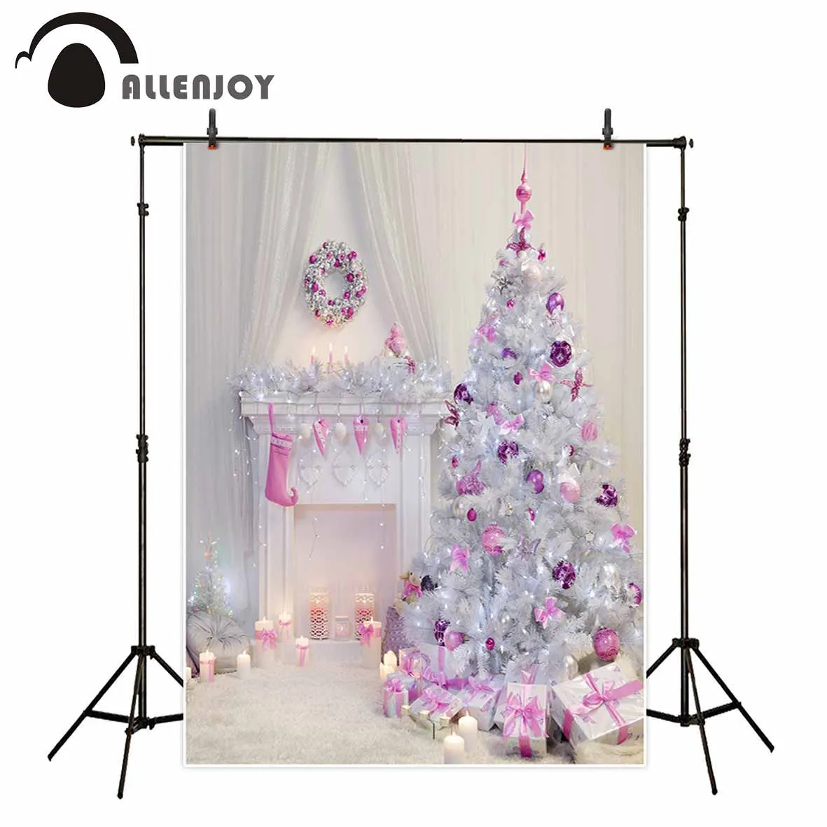 Allenjoy виниловый материал фотография фиолетовая девушка Выделенные фонарики