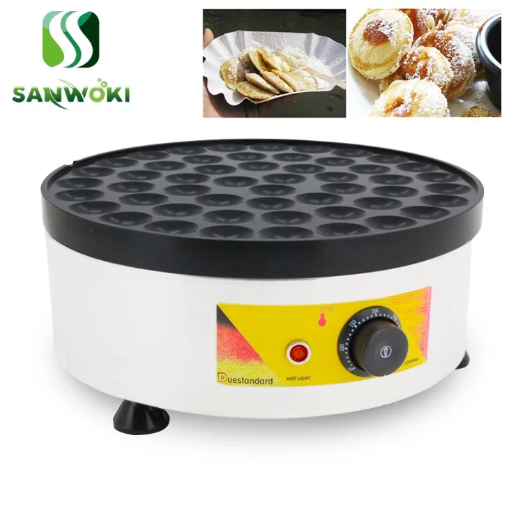 Электрический poffertjes производители сковороды 52 отверстия голландский мини для