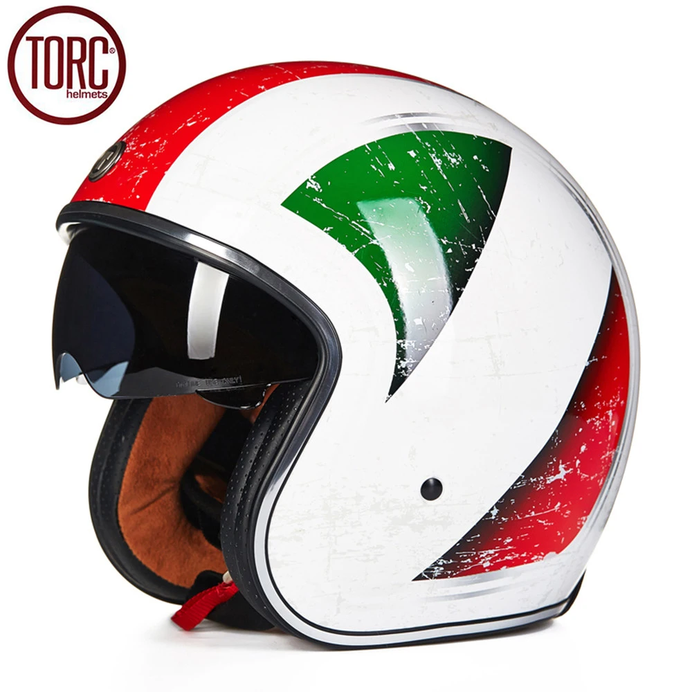 Шлем TORC moto rcycle ретро с открытым лицом винтажный крейсерский шлем T57A Casque Casco cicleta