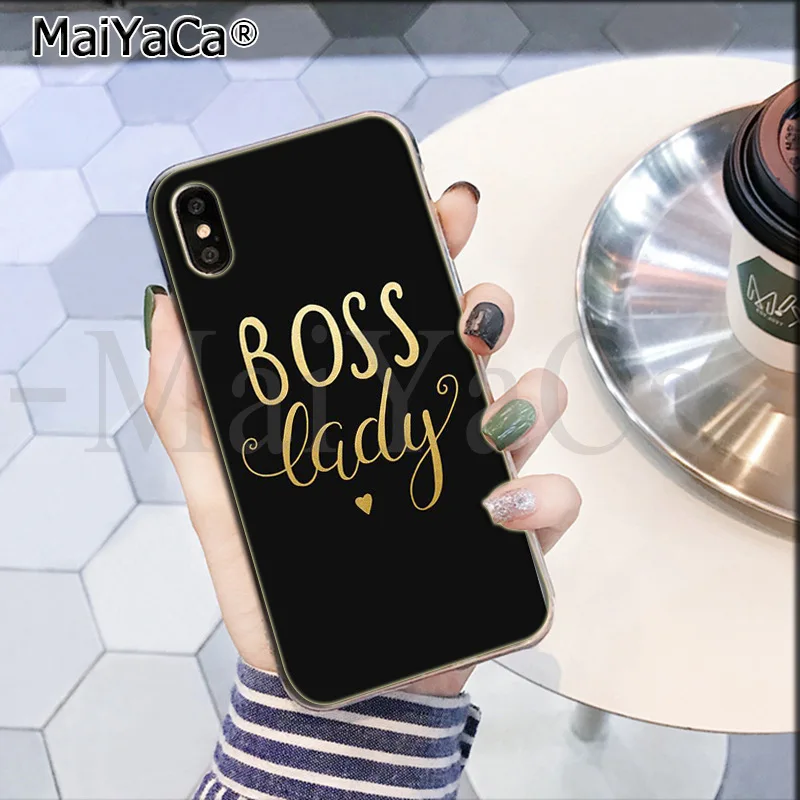 MaiYaCa Boss Girl Lady роскошный модный Чехол для мобильного телефона для Apple iPhone 8 7 6 6S Plus X XS max 5 5S SE XR Чехол для мобильного телефона - Цвет: 9
