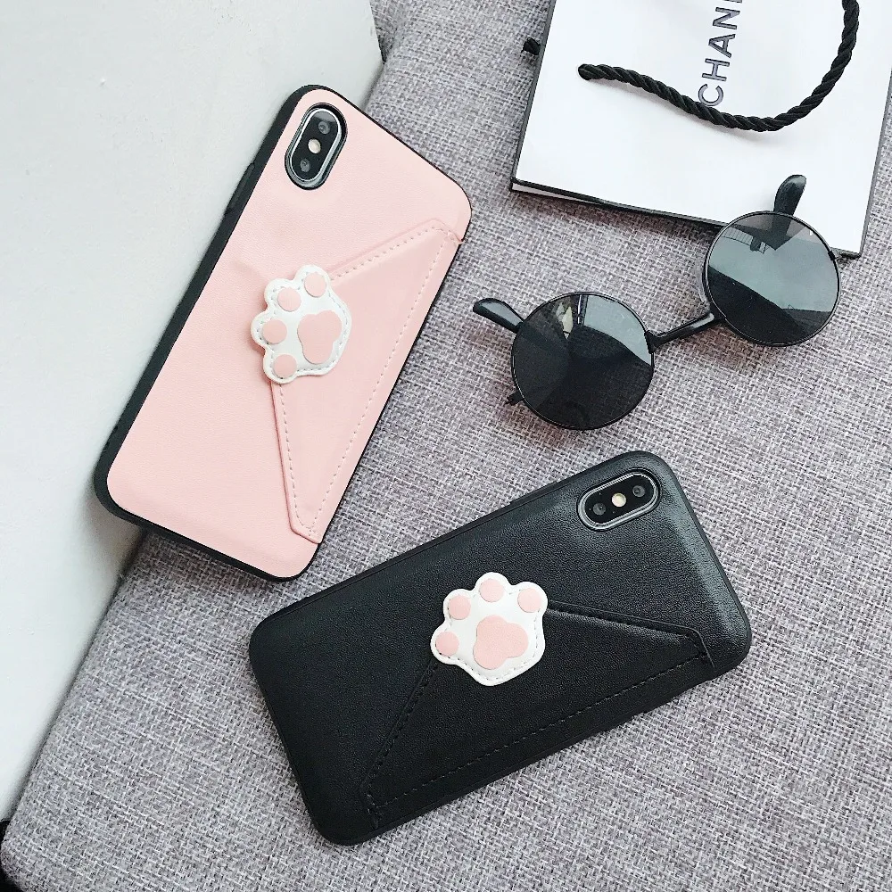 Чехол бумажник из искусственной кожи для iPhone 11 Pro X Xr Xs Max 6 6s 7 8 Plus|Бамперы| |