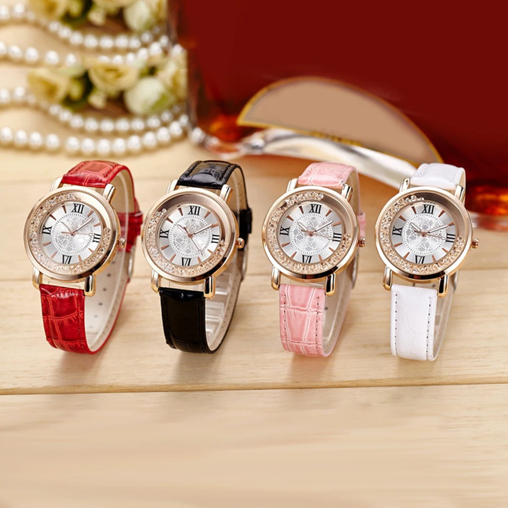2018 модные женские часы reloj mujer со стразами инкрустированные круглым циферблатом