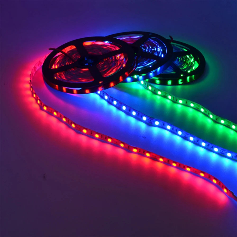 DIDIHOU 5 м 3528 SMD 300 светодиодный гибкий светильник Холодный белый ночник DC 12 В s | Лампы