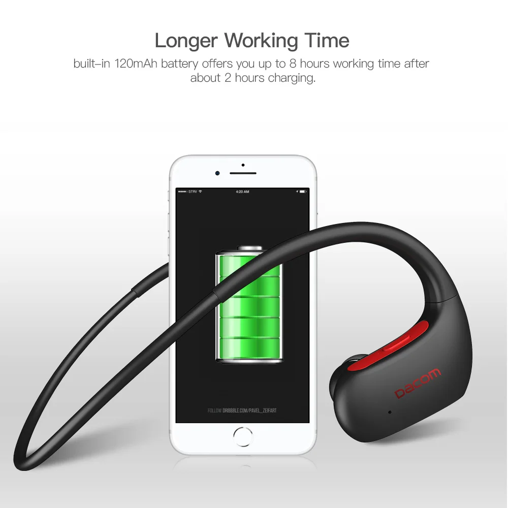 

Waterproof Sport Bluetooth Earphone Fitness Wireless Headphone HiFi Bass Neckband Handsfree