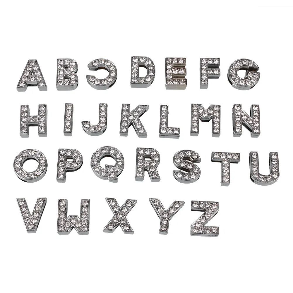 26 шт. DIY A-Z набор букв алфавит Серебряный Кристалл горный хрусталь алмазные