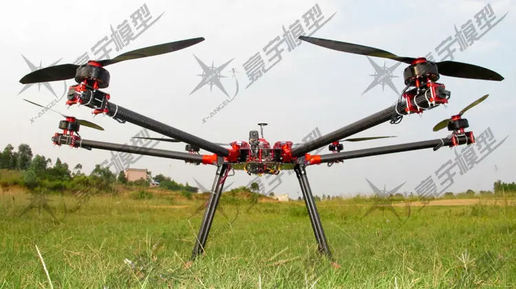 Складной гексакоптер 175 см рама БПЛА с углеродной трубкой 35 мм для большой