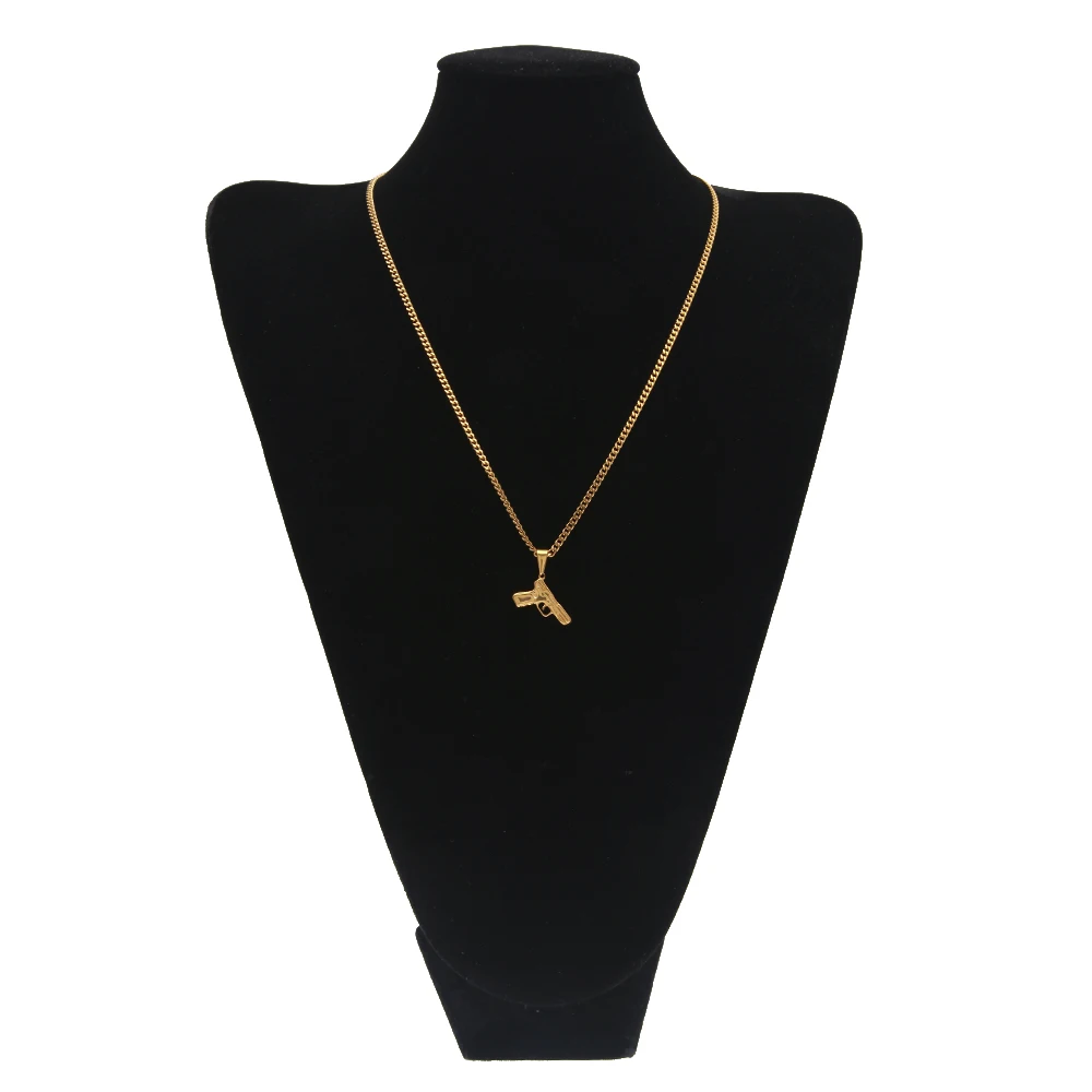 Кулон унисекс в стиле хип хоп из нержавеющей стали|gun pendant|f pendantpendant stainless steel |