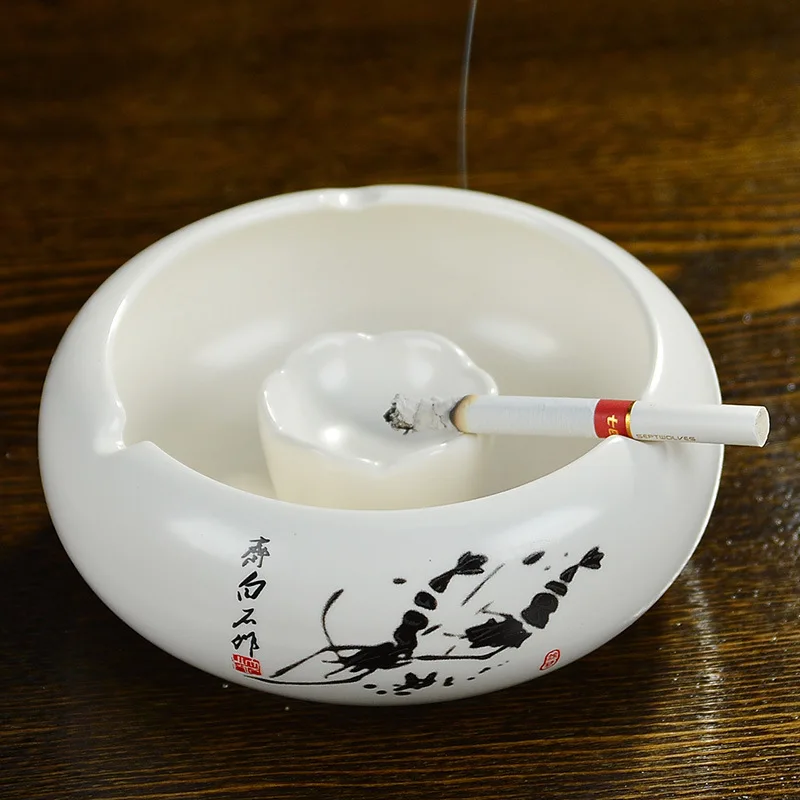 Керамическая большая пепельница в стиле Ретро творческая личность модная