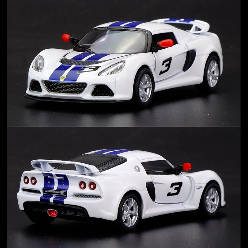 Спортивный автомобиль Kinsmart 1:32 2012 Lotus Exige S литой Сплав модель автомобиля игрушка с