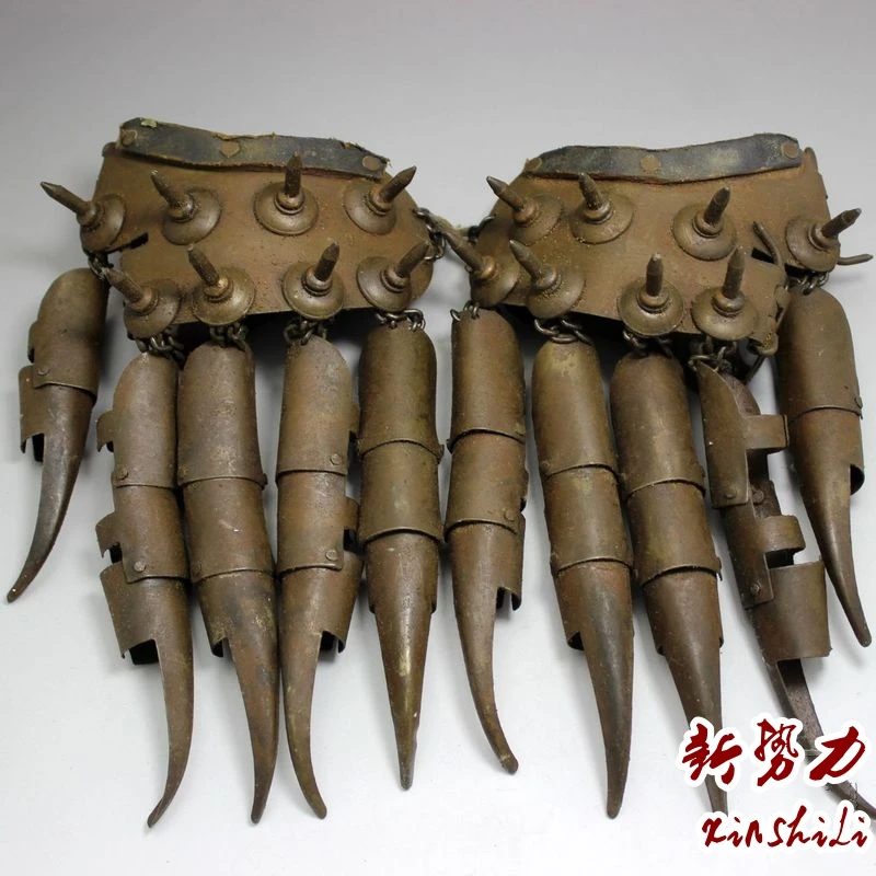 Rare Old Chinese QingDyansty copper Weapon gloves A pair best collection&ampadornment free shipping | Дом и сад