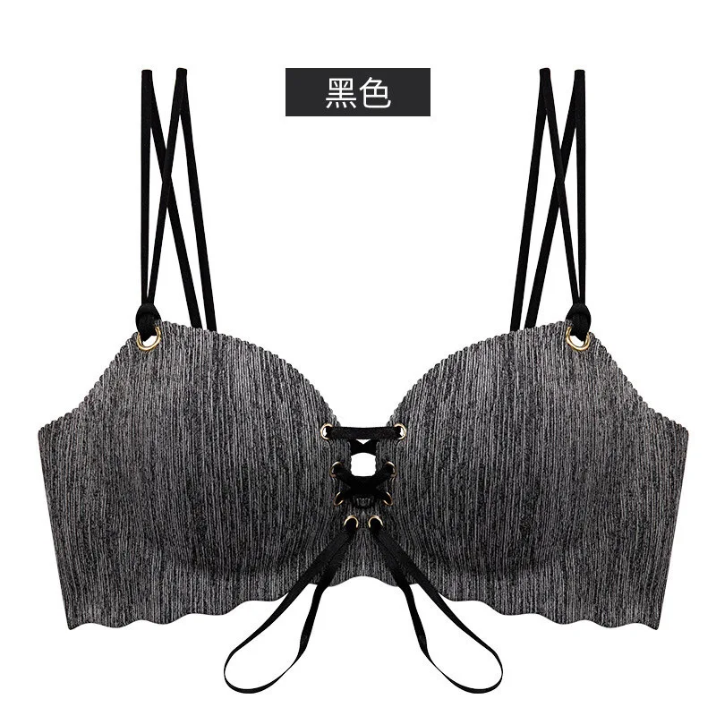 Летний бесшовный бюстгальтер пуш-ап с маленькой грудью сексуальный пояс женский