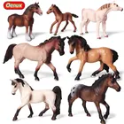 Оригинальная лошадь Oenux, модель животных, классические фигурки Lusitano, американская четверть, фигурки лошадей, коллекция игрушек для детей