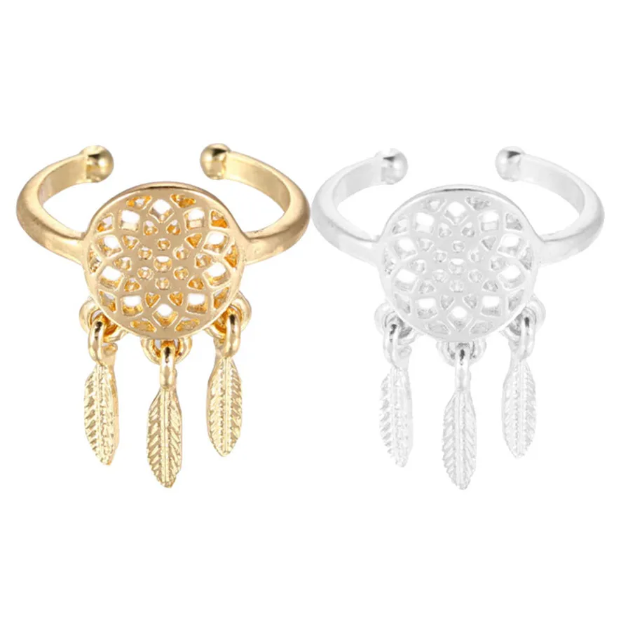 Best Price Dreamcatcher Rings Feather Charm Pendant Dream Catcher Wish Ring 102510 | Украшения и аксессуары
