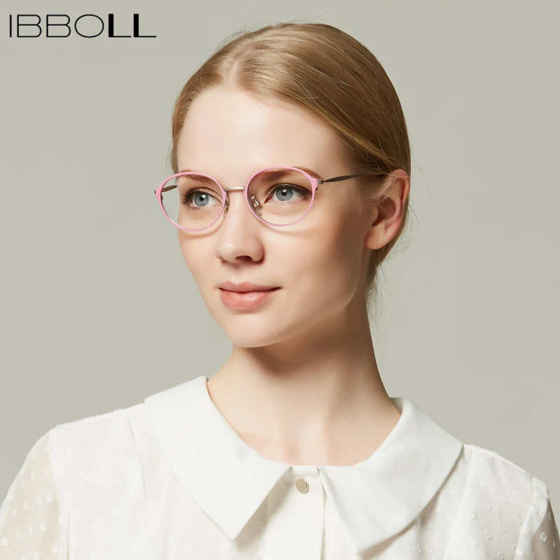 Ibboll винтажные металлические солнцезащитные очки с принтом оправа модная круглая