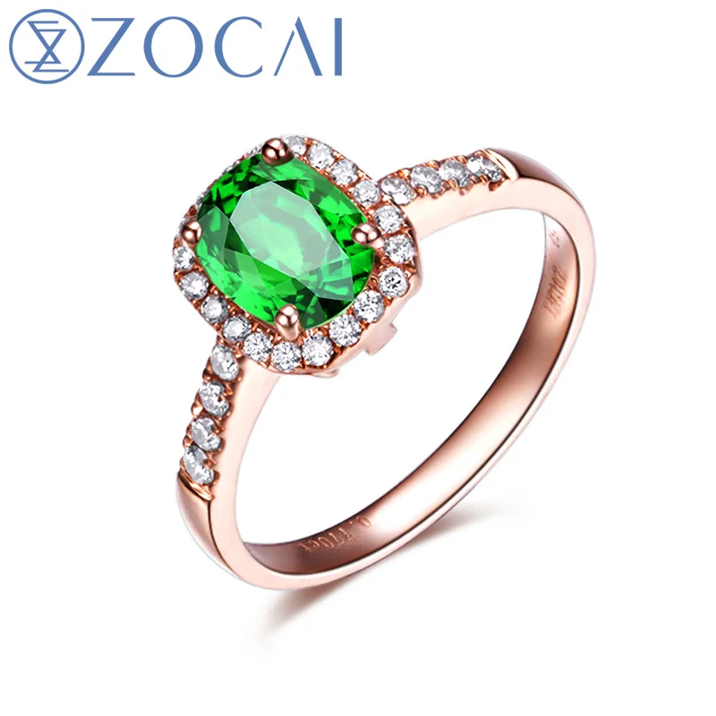 

Новое поступление ZOCAI прозрачный зеленый камень цаворит ювелирные изделия 0,75 ct сертифицированное кольцо с цаворитом 0,25 ct АЛМАЗНОЕ КОЛЬЦО ...
