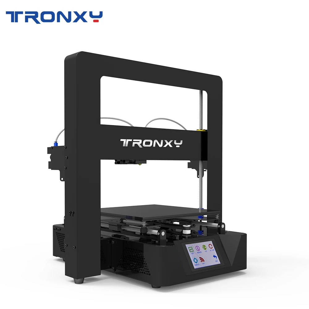 Tronxy X6-2E двухцветная печать 3D-принтер 220*220*210 мм размер с функцией включения/3,5 дюймов полный цветной сенсорный экран