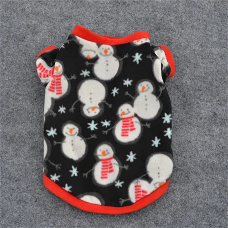 D3 2017 Рождественский теплый пуловер для питомца щенка снеговика