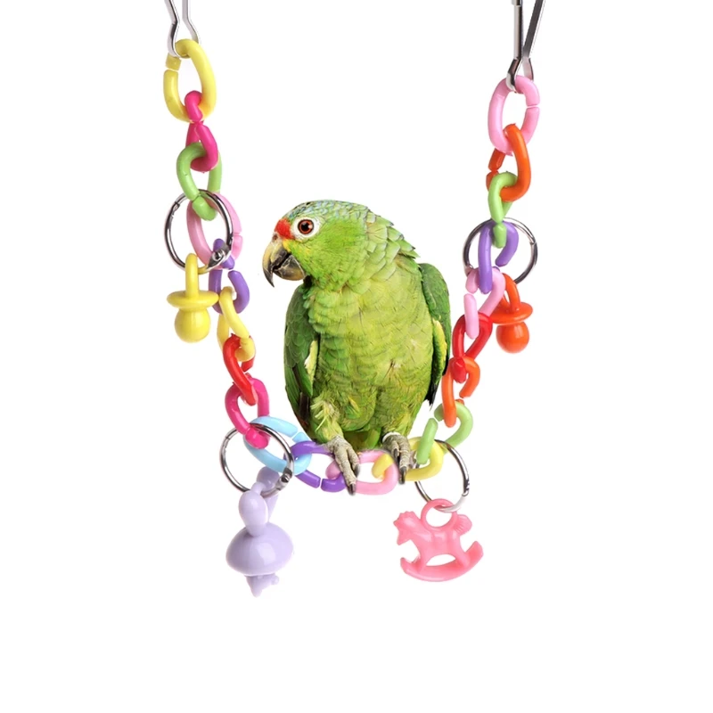 Игрушки-попугаи качели игрушки искусственная кожа держатель подвесная клетка