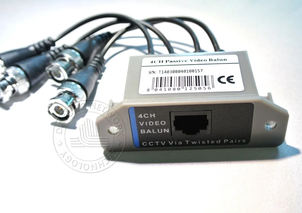 1 шт 4 ch пассивный видео трансивер RJ45 и BNC Video Balun|balun video|balun rj45balun transceiver |