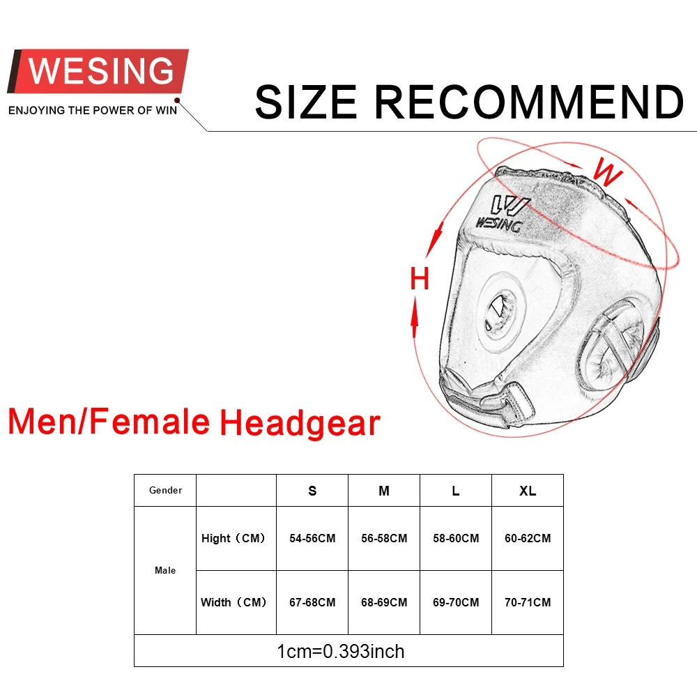 

Wesing Boxing Head Gear MMA Muay Thai Helmet Protector Muay Thai Kickboxing Head Guard