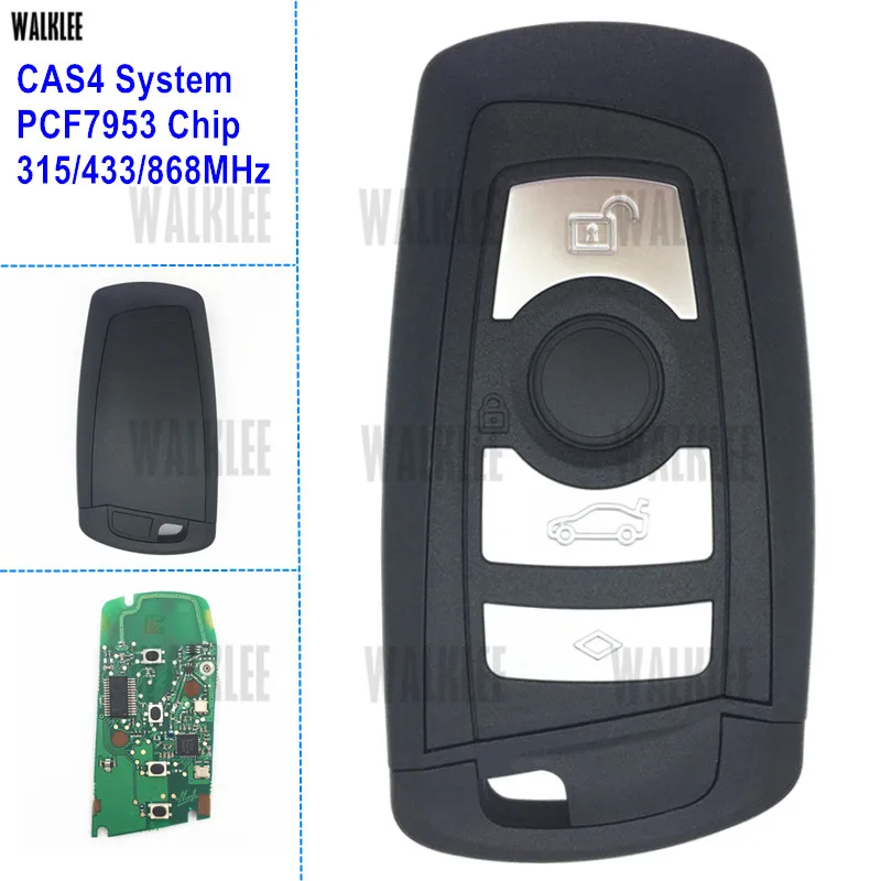 WALKLEE умный ключ для BMW CAS4 + 1 3 5 7 серии 315 МГц 433 868 пульт дистанционного управления