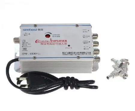 4 полосный усилитель сигнала CA TV VCR сплиттер 30 дБ 45 880 МГц FREQ|tv antenna signal amplifier|tv