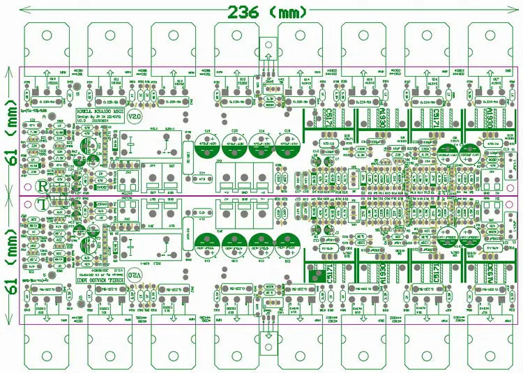 Моно ламповый усилитель печатной платы KSA100 MKII обновленной версии ИПЦ чистый