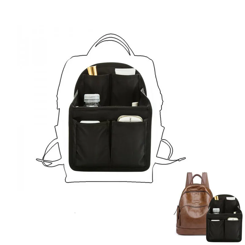 

Bag In Bag Backpack Insert Organizer Sundries Finishing Storage Bag Travel Portable Diaper Shoulders Bag Handbag Organizer
