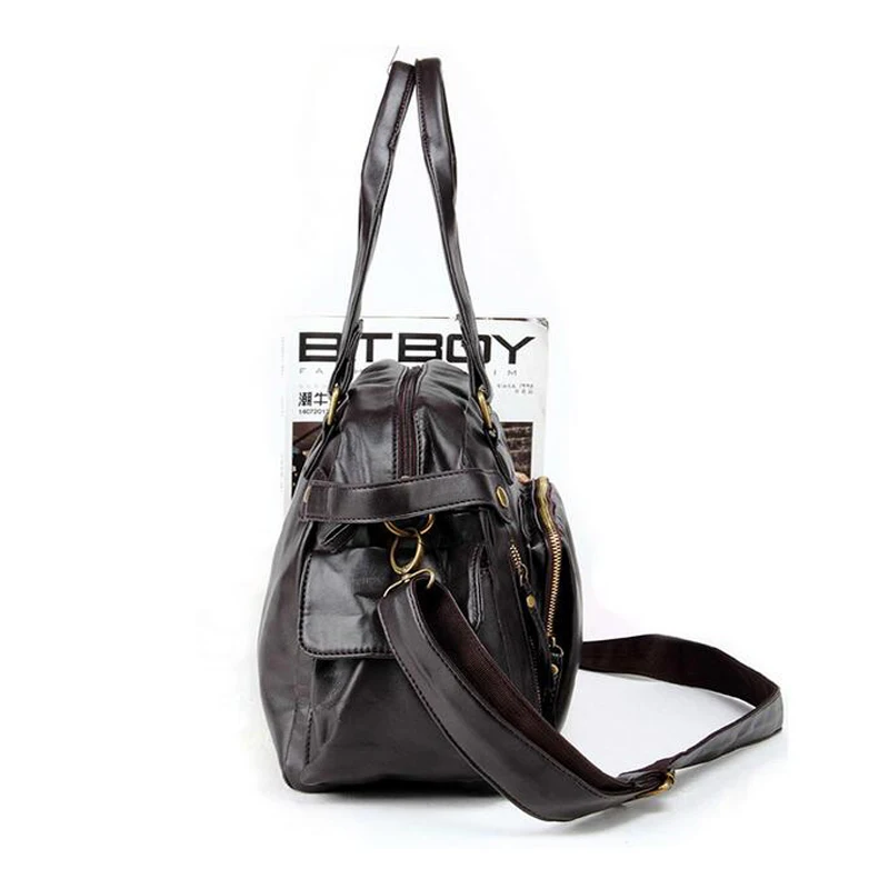 High Quality Leather Sports Bag Men Handbags Gym Cowhide Men Gym Bag Men's Travel Bags Laptop Briefcase Bag for Man