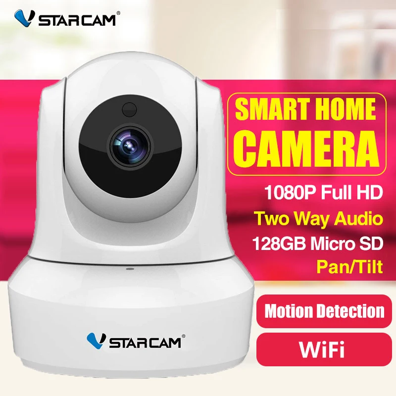 VStarcam белый C29S 1080 P HD Беспроводная ip-камера видеонаблюдения Wi-fi домашняя камера видеонаблюдения Система видеонаблюдения внутренняя камера детский монитор