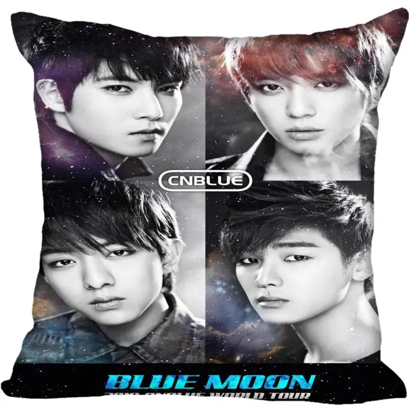 Корея-Pop CNBLUE квадратные шелковые атласные наволочки с принтом 35x35 см 40x40 одной