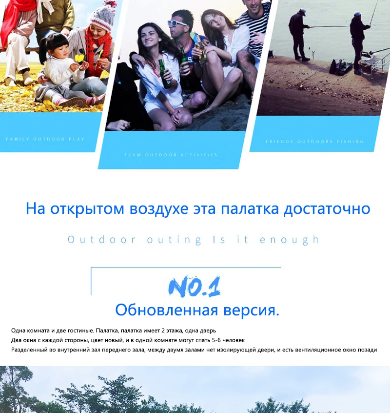Палатки для кемпинга, большие палатки для кемпинга, водонепроницаемый холст, стекловолокно, 5, 8 человек, семейный туннель, 10 человек, палатки, оборудование для улицы