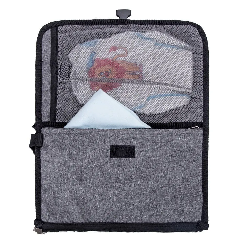 Lekebebay Portable Diaper Changing Pad Built-in Head Cushion Waterproof Baby Travel Changing Station