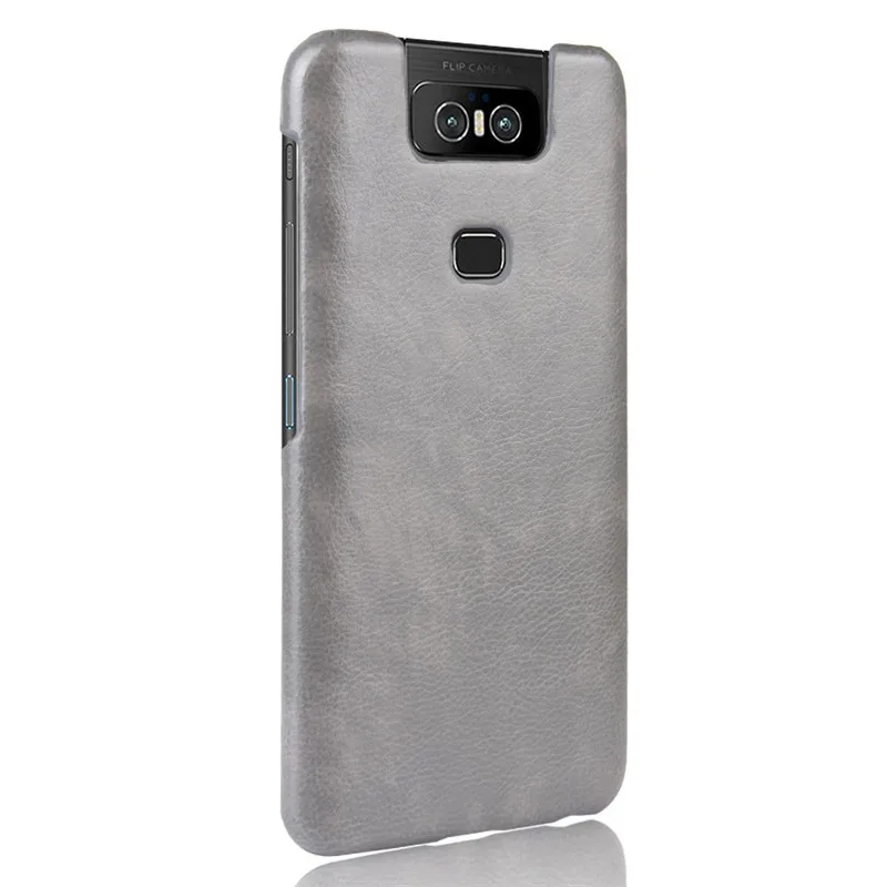 Для Asus Zenfone 6 ZS630KL из искусственной кожи кожа с рисунком Litchi Твердый чехол для Asus Zenfone 6z ZS630KL ZS 630KL чехол для телефона