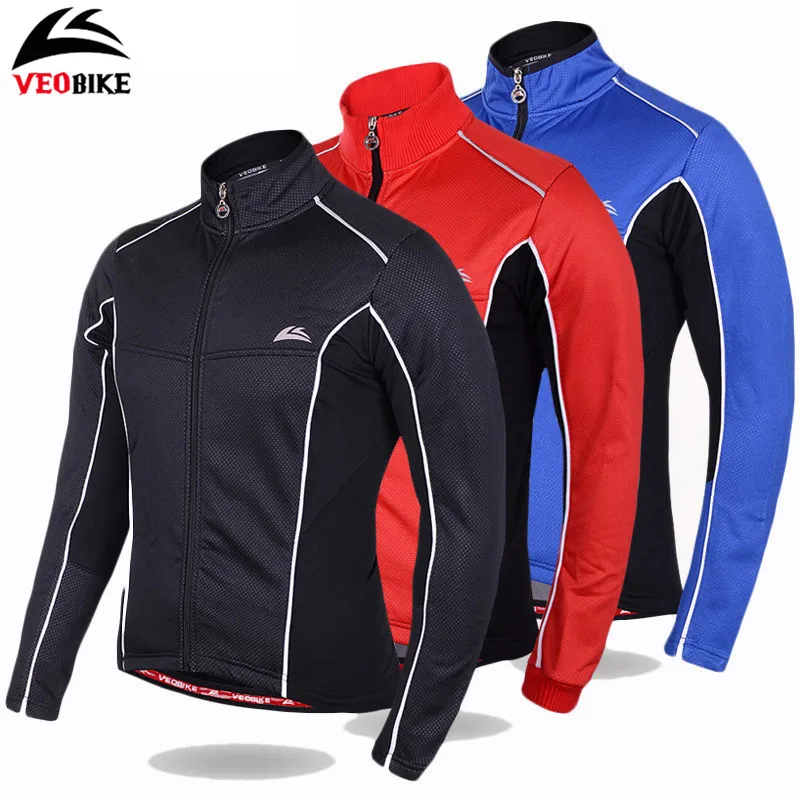 Велосипедная куртка VEOBIKE Флисовая теплая утепленная WindStopper одежда для велоспорта