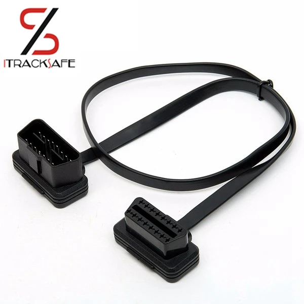 Плоский тонкий, как лапша OBD 2 II OBDII OBD2 16 Pin мужчин и женщин ELM327 диагностический удлинитель провода разъем адаптера
