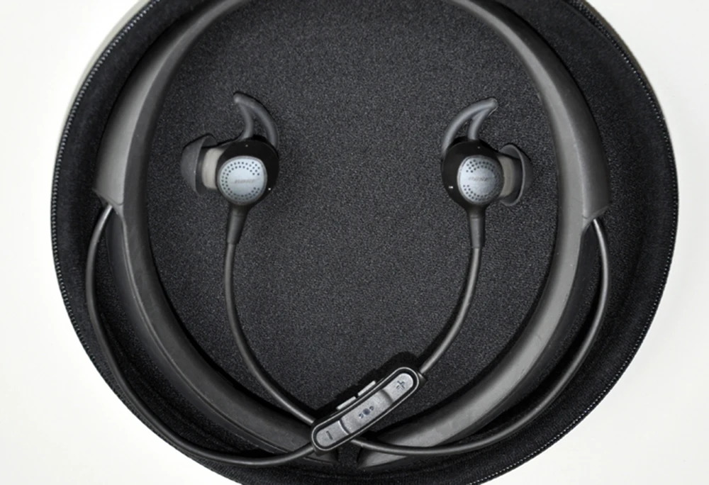 Чехол для хранения гарнитуры для Bose QC30 QC 30 с шейным ремешком, Bluetooth наушники, беспроводные наушники, Жесткий Чехол, сумка для переноски, черный цвет