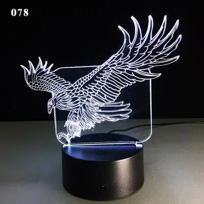 Сова земля настольные лампы для гостиной прекрасный мультфильм детские игрушки Детская комната украшения 3D Ночная настольная лампа - Цвет абажура: 7 color change