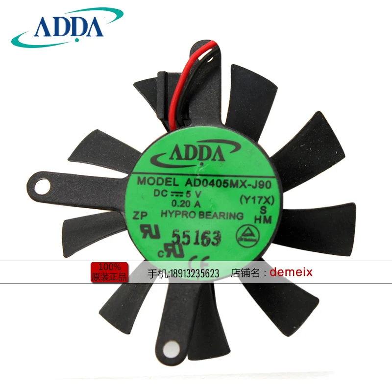 

Охлаждающий вентилятор для ноутбука ADDA AD0405MX-J90, 4006, 5 В, 0,2a4cm