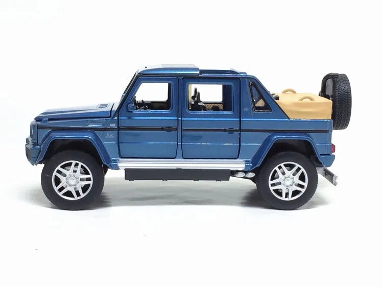 1:32 Maybach G650 Внедорожный Автомобиль SUV литая модель автомобиля с откидной спинкой, звуковой светильник, игрушечный автомобиль, подарки для детей