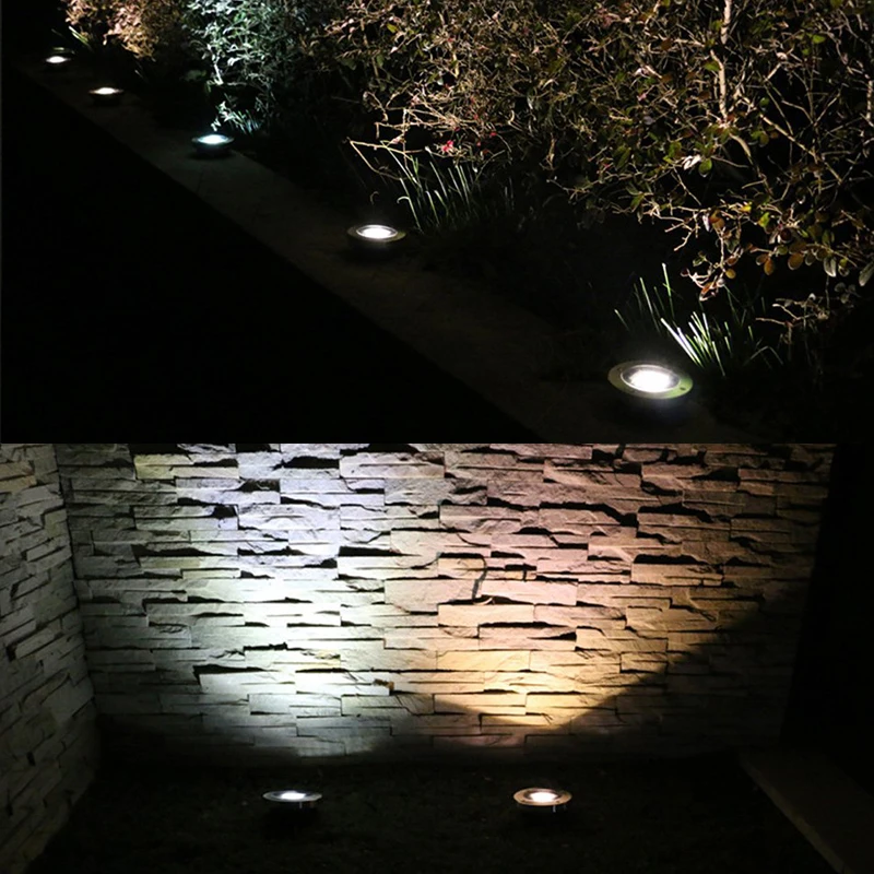 Солнечные наземные светодиодные фонари Модернизированный садовый Путь Света