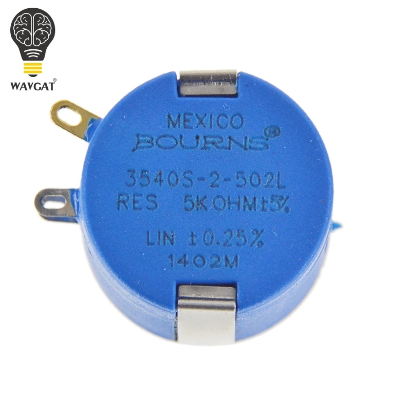 Многоповоротный регулируемый резистор 3540S 2 502L 5K ohm 2W 5%|adjustable resistor|multiturn