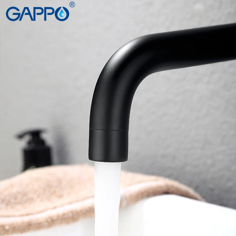 GAPPO смесители для умывальника черный смеситель ванны водопроводный кран ванной