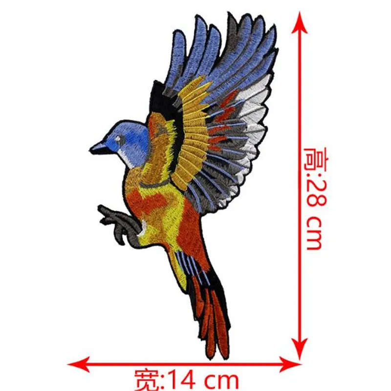 Футболка Для женщин топ животных патч 28 см большая птица иметь дело с ним железа