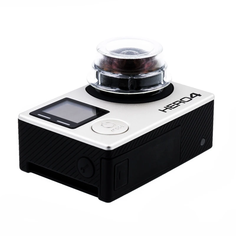 GoPro Hero 4 Black with Custom 220 Degree Wide Angle 1.21mm Fisheye Lens 16MP 360 VR Replaceable High Grade | Электроника