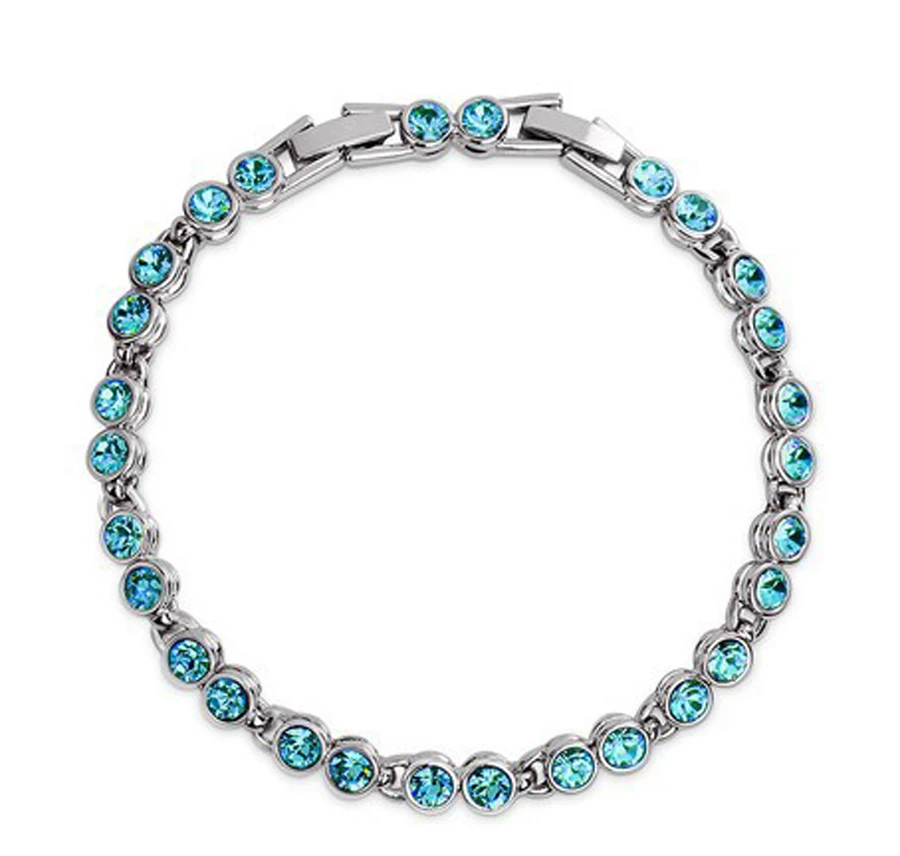 Австрийский Кристалл Ювелирные изделия мужские браслеты 2017 посеребренный