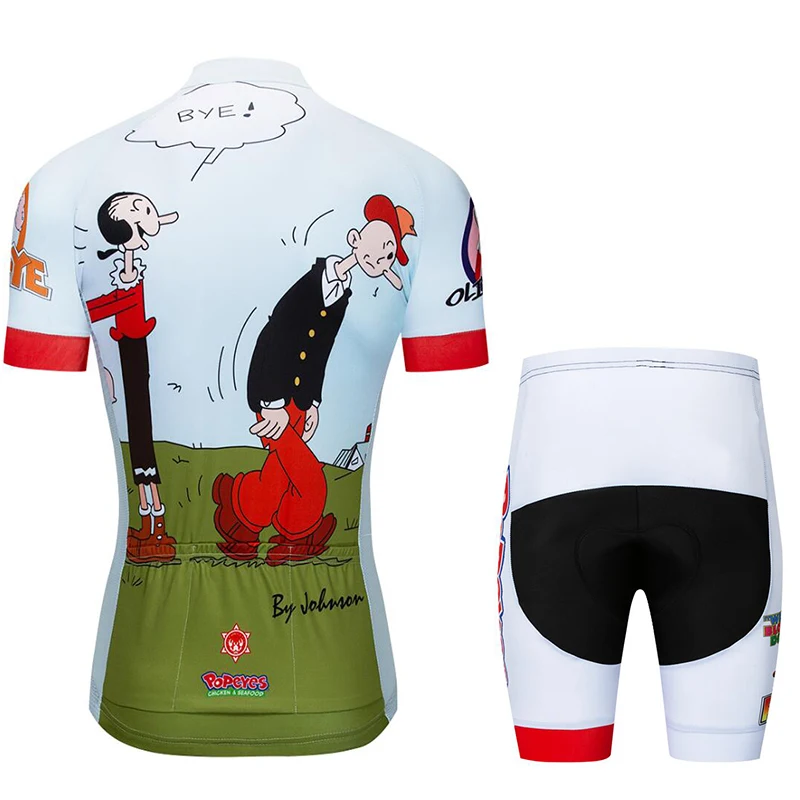 Popeye Ciclismo Джерси ropa Ciclismo Verano гонки спортивный мотоцикл Джерси Топы Ciclismo desgaste манга corta Maillot ropa